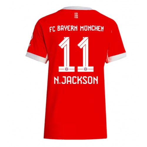 Lacne Ženy Futbalové dres Bayern Munich Nicolas Jackson #11 2025-26 Krátky Rukáv - Domáci
